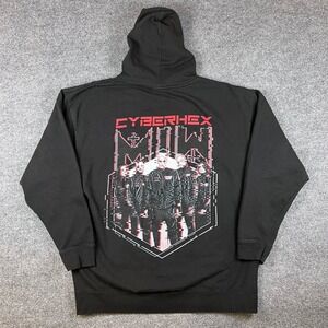 Motionless In White Hoodie Mens 3XL Black Cyberhex Pullover Sweatshirt Band